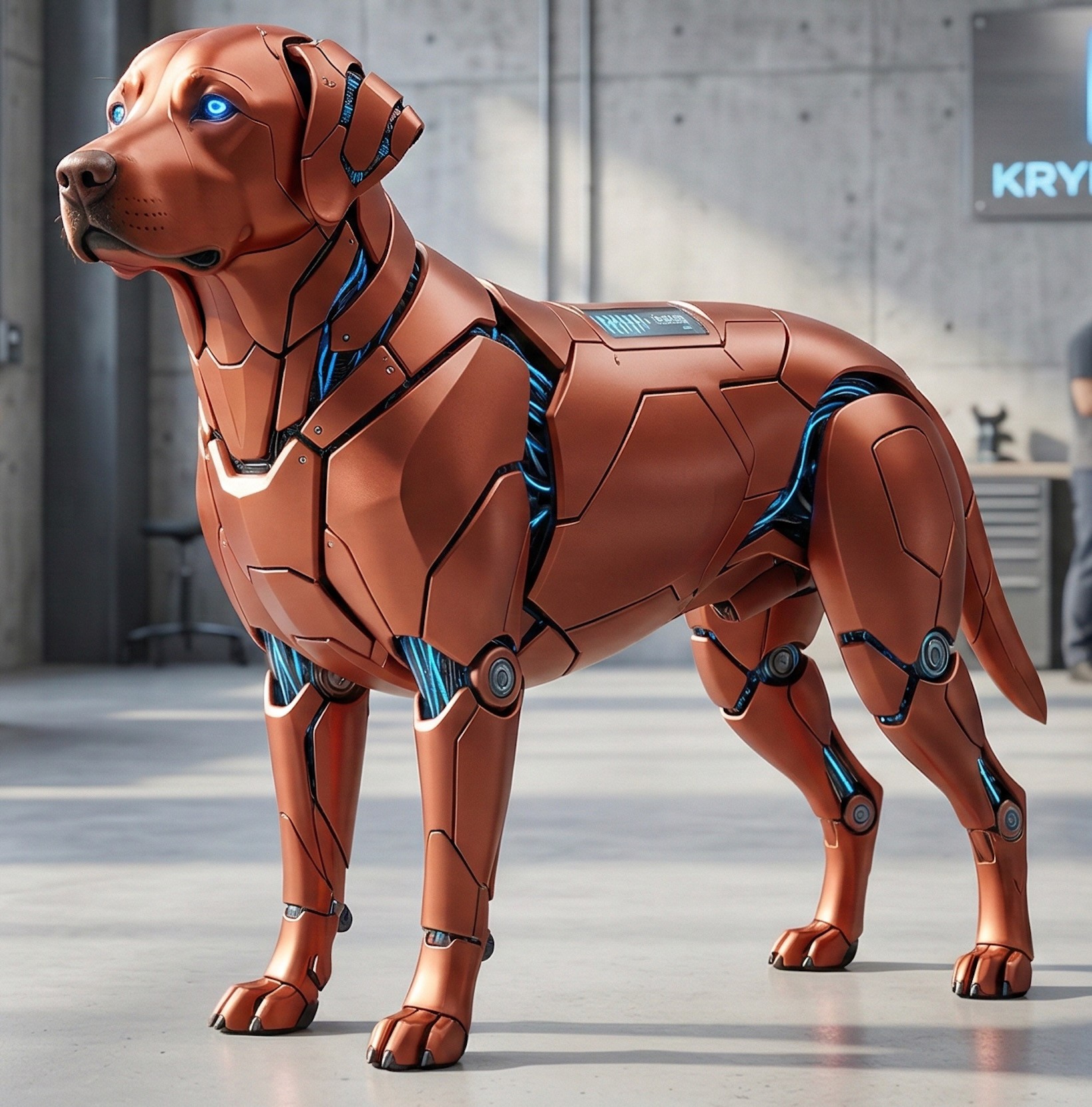 Kryphion AI robotics and intelligent systems mascot
